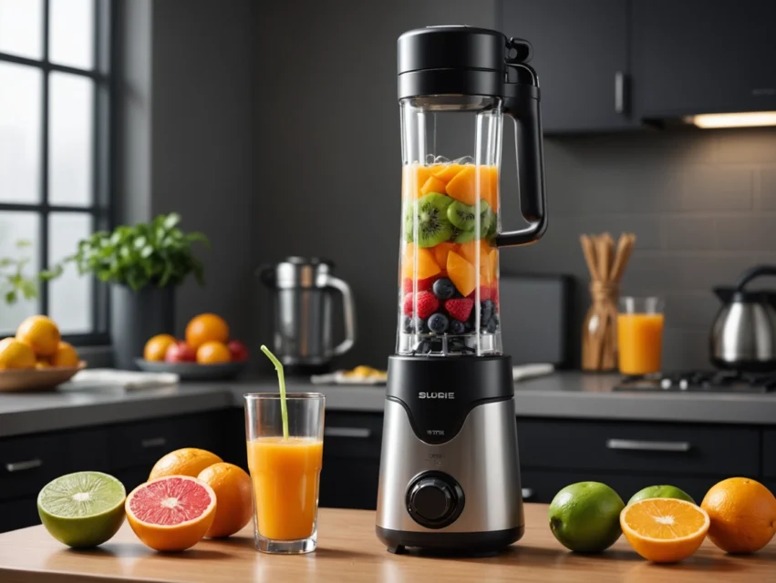 Portable Juicer Bottle – USB Rechargeable Mini Blender for Travel