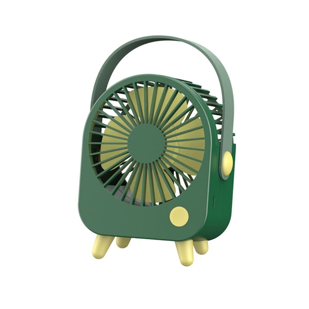 Rechargeable Portable Mini Fan with Handle – Silent Desktop Cooling Fan for Home, Office & Travel